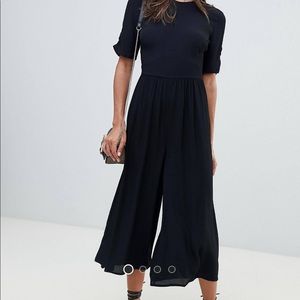 ASOS Tea Jumpsuit with Ruched Sleeve Detail